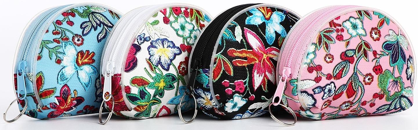 Кошелёк на молнии, цвет МИКС