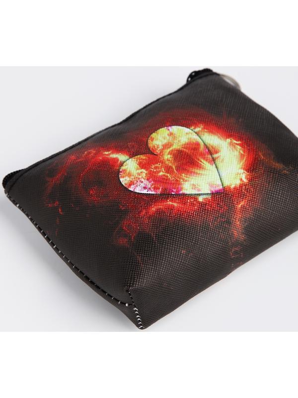 Кошелёк на молнии, цвет чёрный