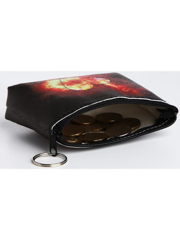 Кошелёк на молнии, цвет чёрный