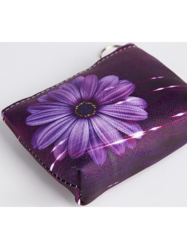 Кошелёк на молнии, цвет фиолетовый