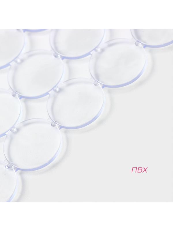 Коврик в раковину Доляна «Миро», 27×31 см, прозрачный