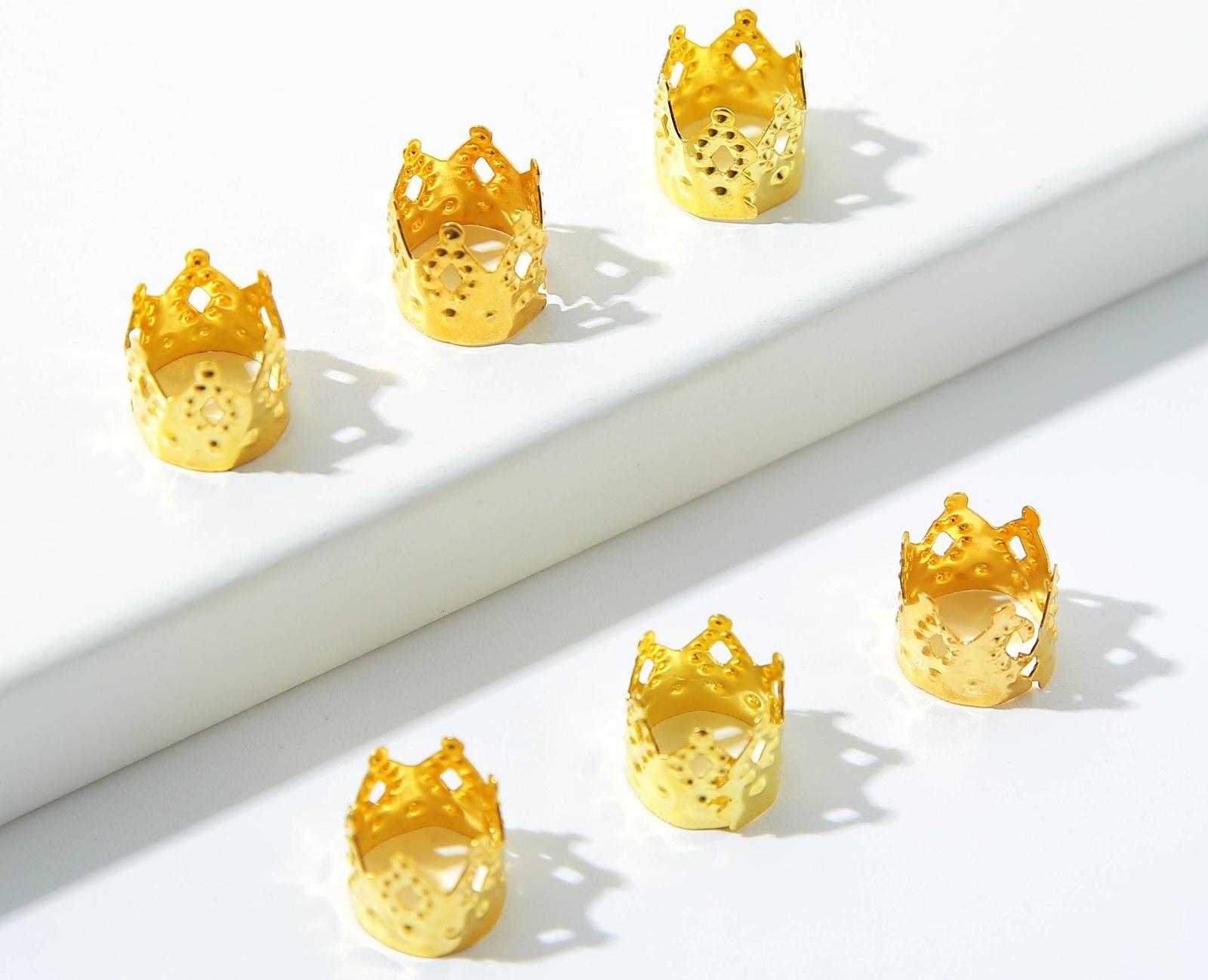 Пирсинг для волос Princess, 6 шт., 0,9 х 1 х 0,9 см