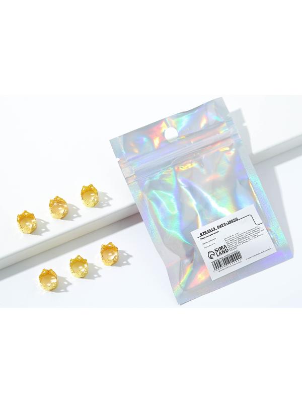 Пирсинг для волос Princess, 6 шт., 0,9 х 1 х 0,9 см