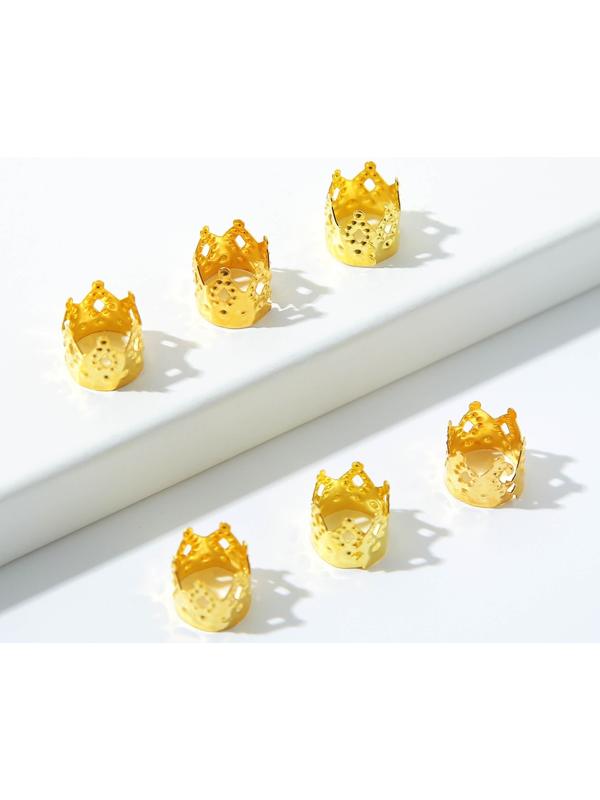 Пирсинг для волос Princess, 6 шт., 0,9 х 1 х 0,9 см