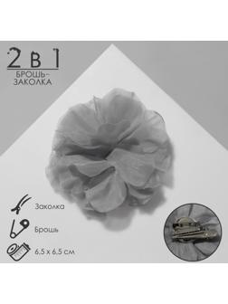 Брошь-заколка текстильная 