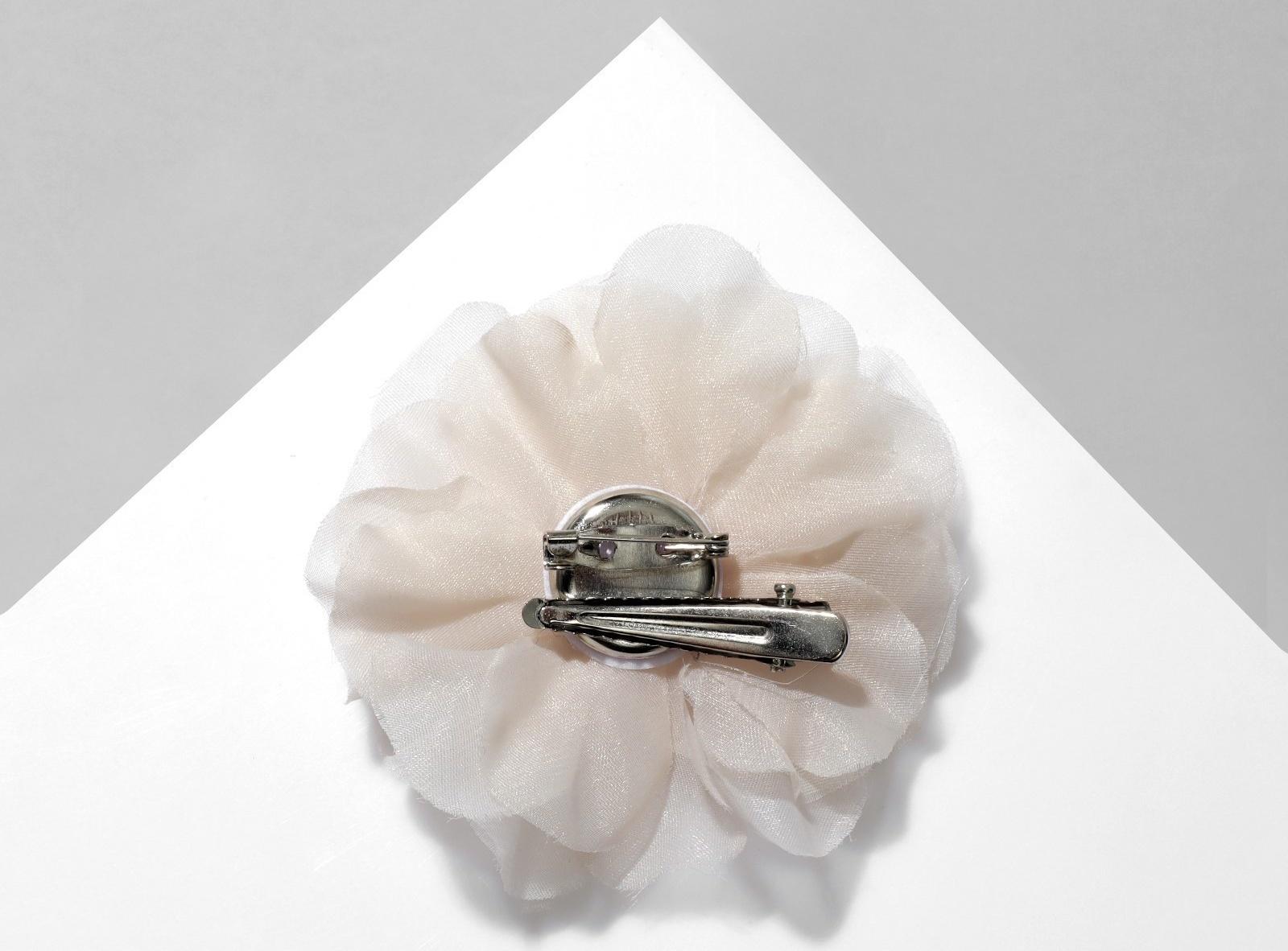 Брошь-заколка текстильная 