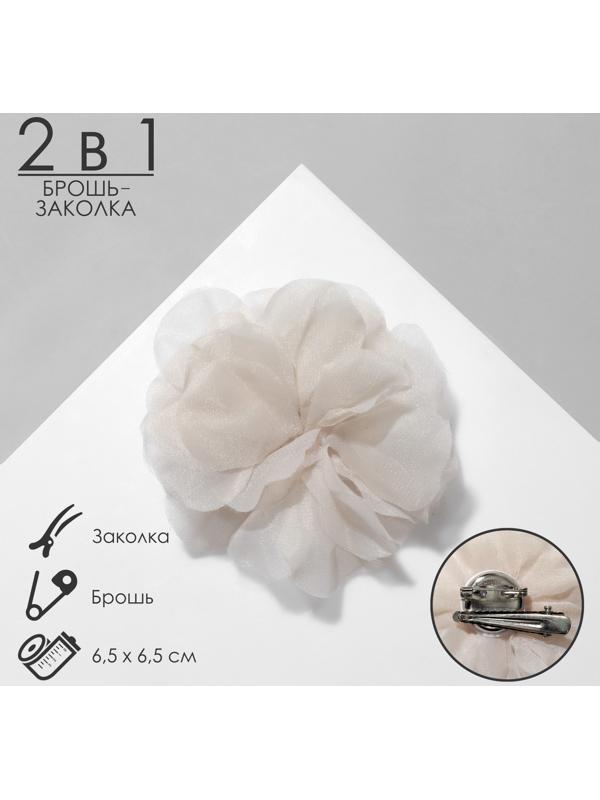 Брошь-заколка текстильная 