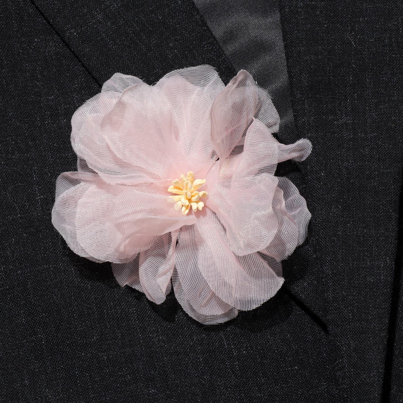 Брошь-заколка текстильная 