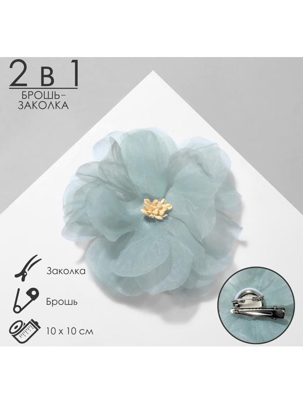 Брошь-заколка текстильная 