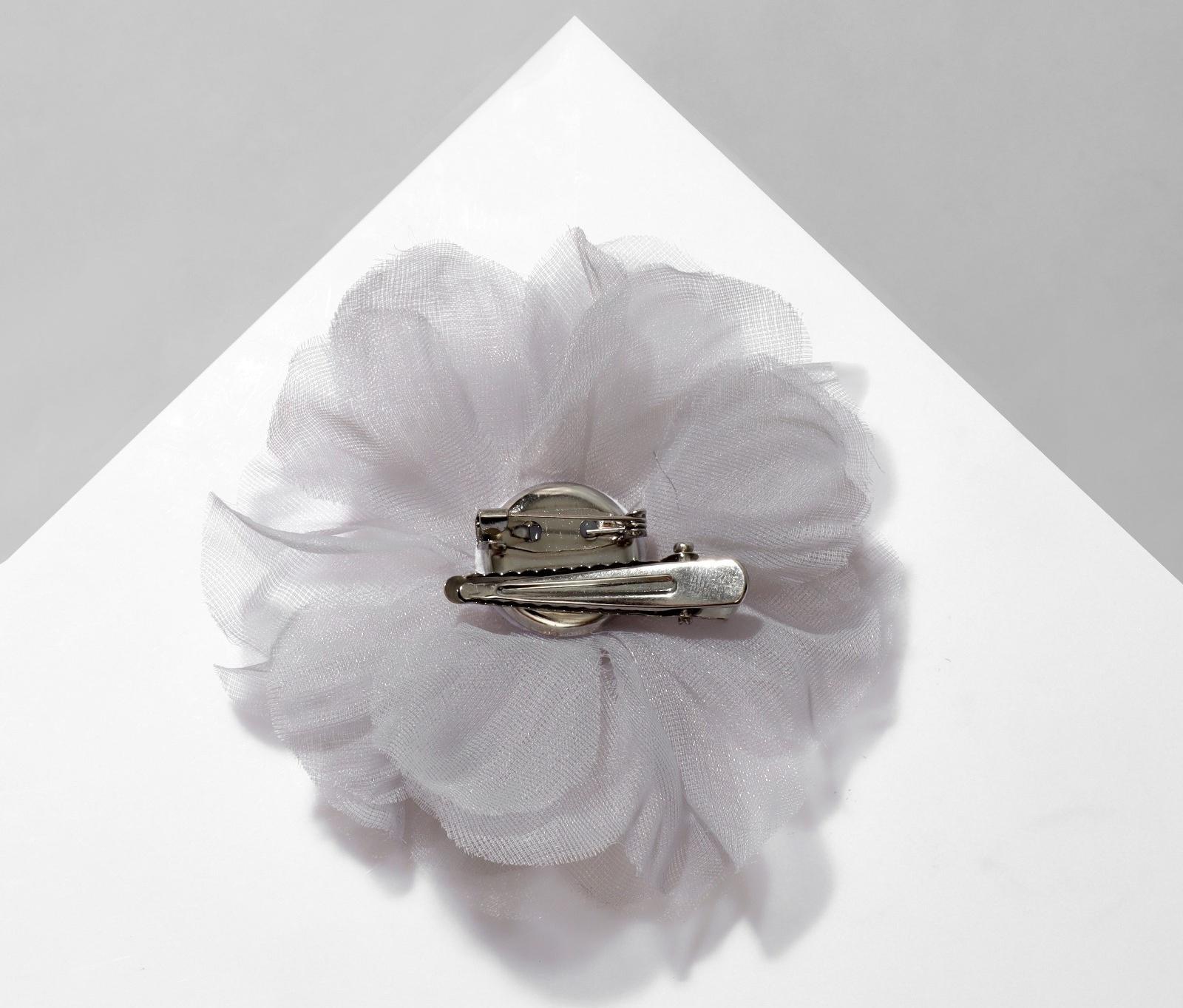 Брошь-заколка текстильная 