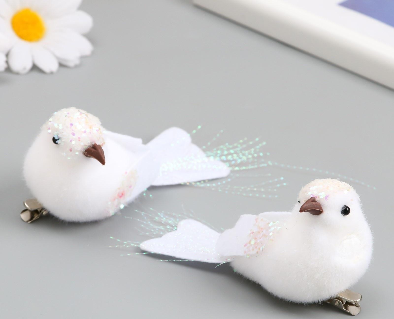 Пушистики на прищепке набор 2 шт 