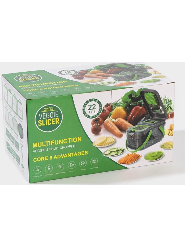 Овощерезка универсальная Chopper, ABS-пластик, металл, 22 насадки