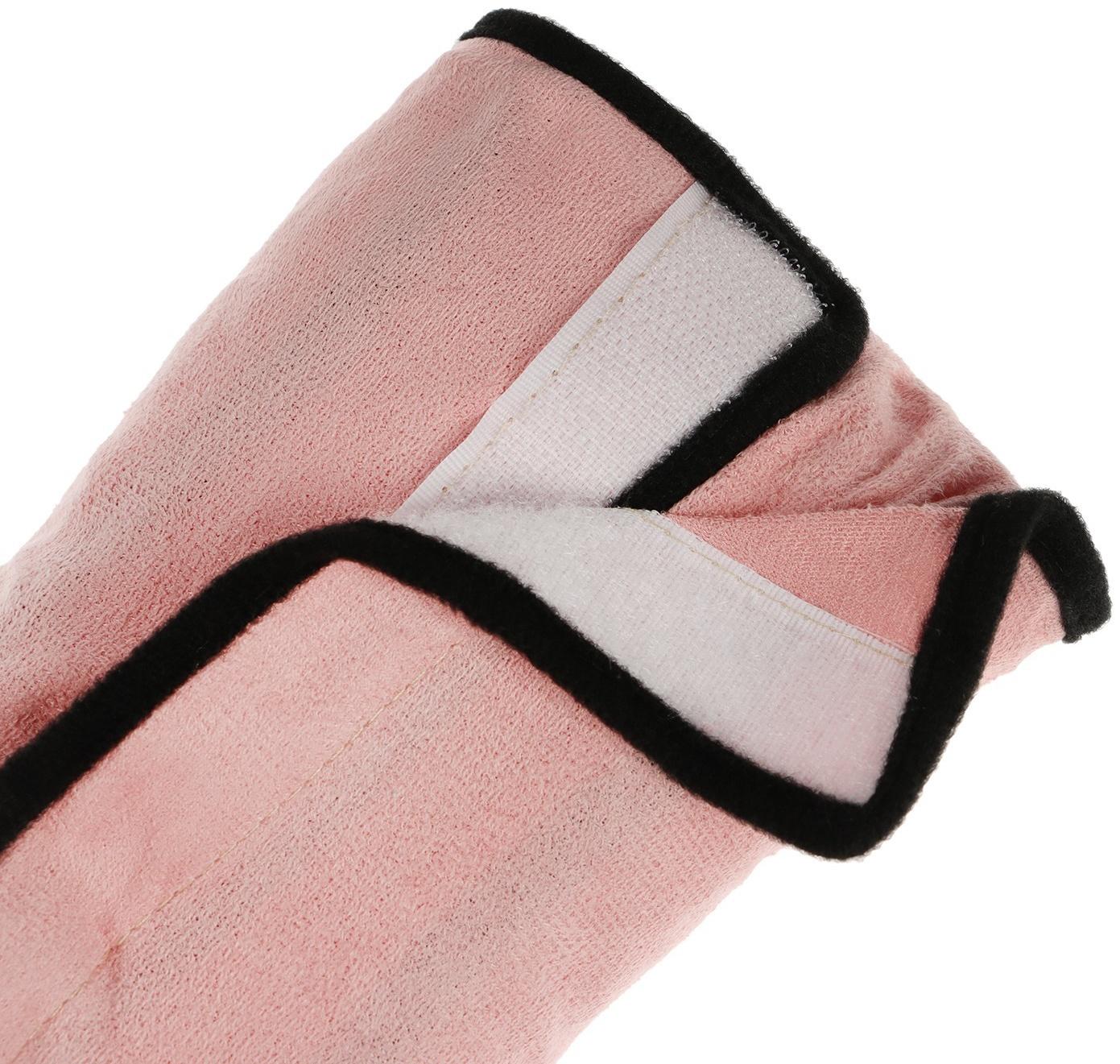 Накладная подушка на ремень безопасности, 28 см, розовая