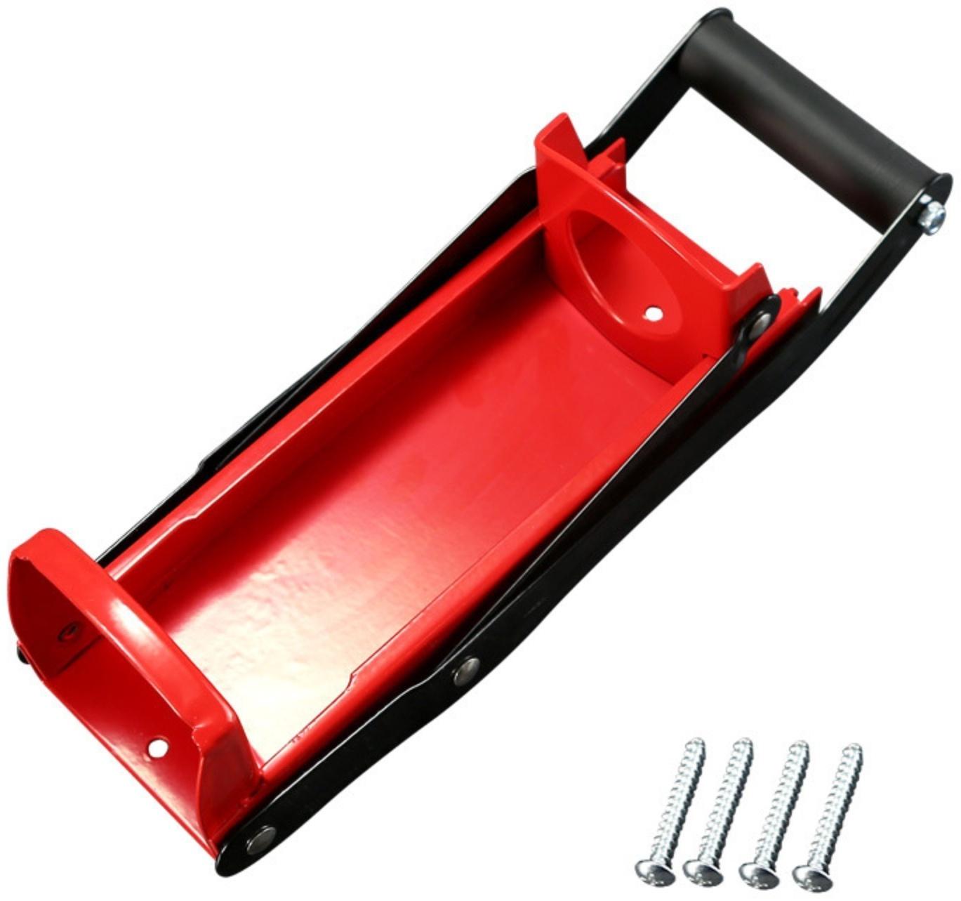 Пресс для утилизации алюминиевых банок и пластиковых бутылок, 32.5 х 12 х 19.5, красный