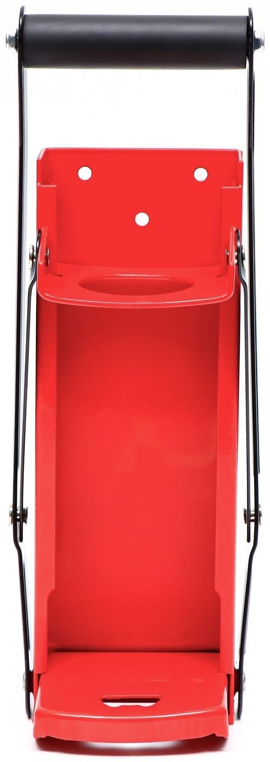 Пресс для утилизации алюминиевых банок и пластиковых бутылок, 32.5 х 12 х 19.5, красный