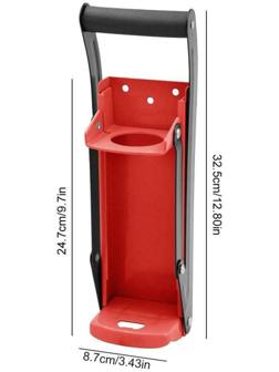 Пресс для утилизации алюминиевых банок и пластиковых бутылок, 32.5 х 12 х 19.5, красный