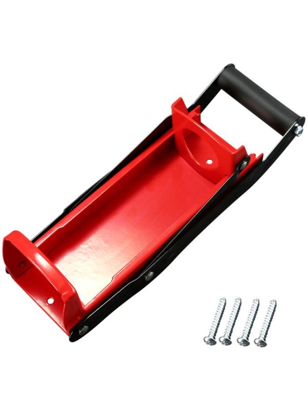 Пресс для утилизации алюминиевых банок и пластиковых бутылок, 32.5 х 12 х 19.5, красный