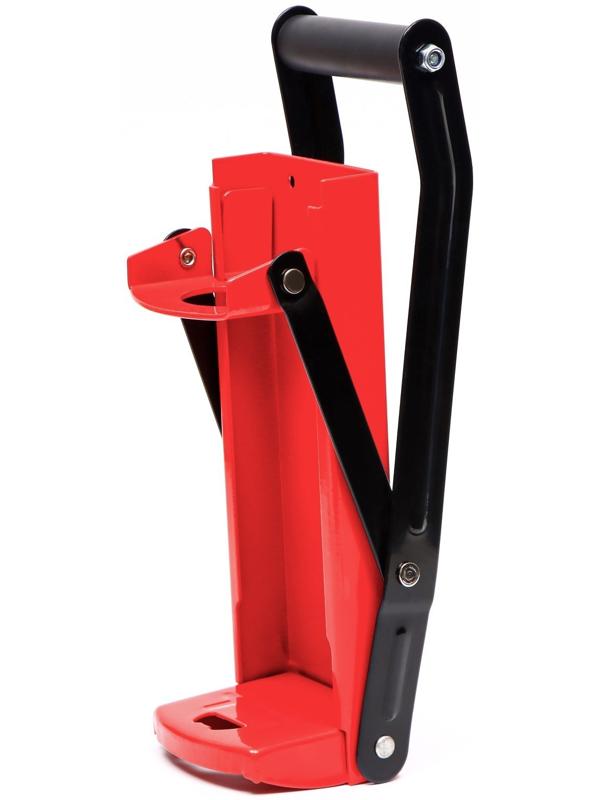 Пресс для утилизации алюминиевых банок и пластиковых бутылок, 32.5 х 12 х 19.5, красный