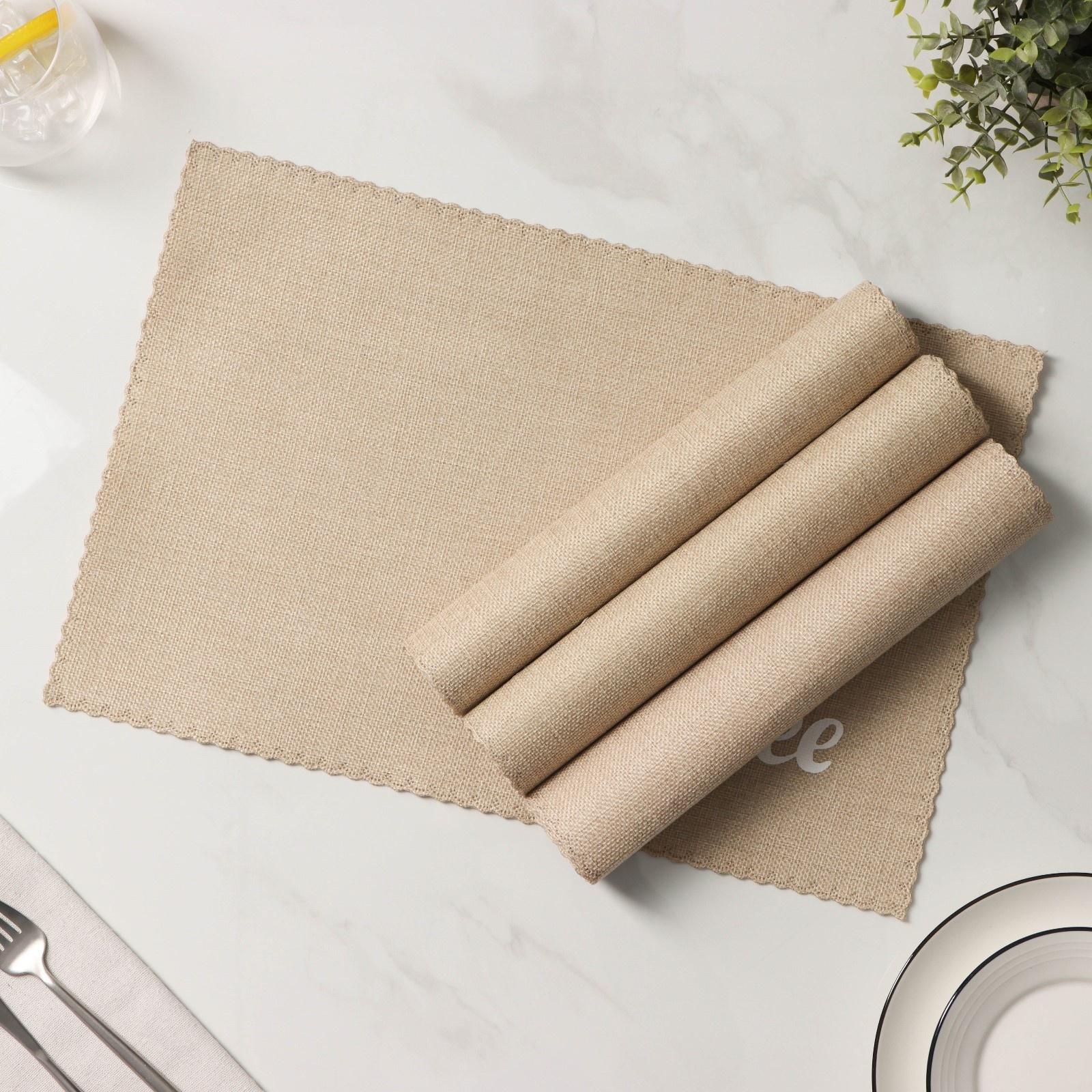 Набор салфеток сервировочных Доляна Coffee, 4 шт, 44×29 см, цвет бежевый