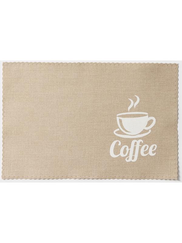 Набор салфеток сервировочных Доляна Coffee, 4 шт, 44×29 см, цвет бежевый