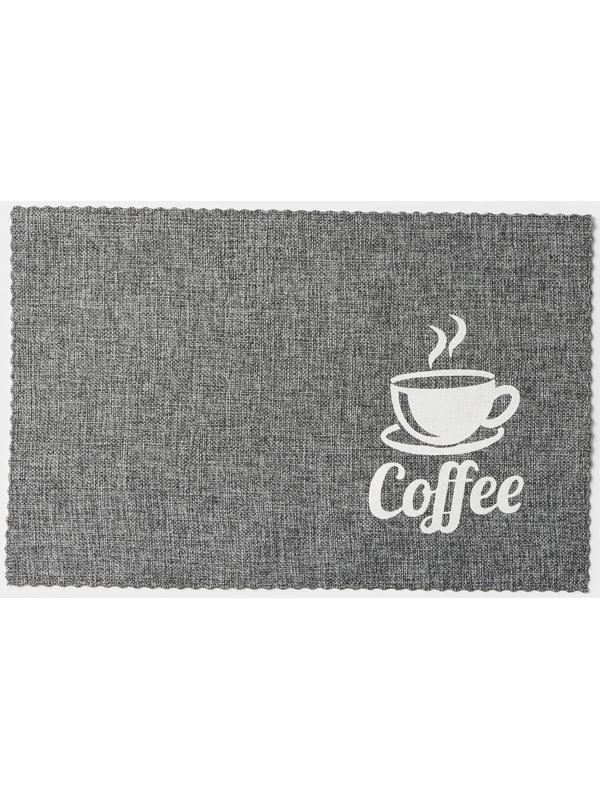 Набор салфеток сервировочных Доляна Coffee, 4 шт, 44×29 см, цвет серый