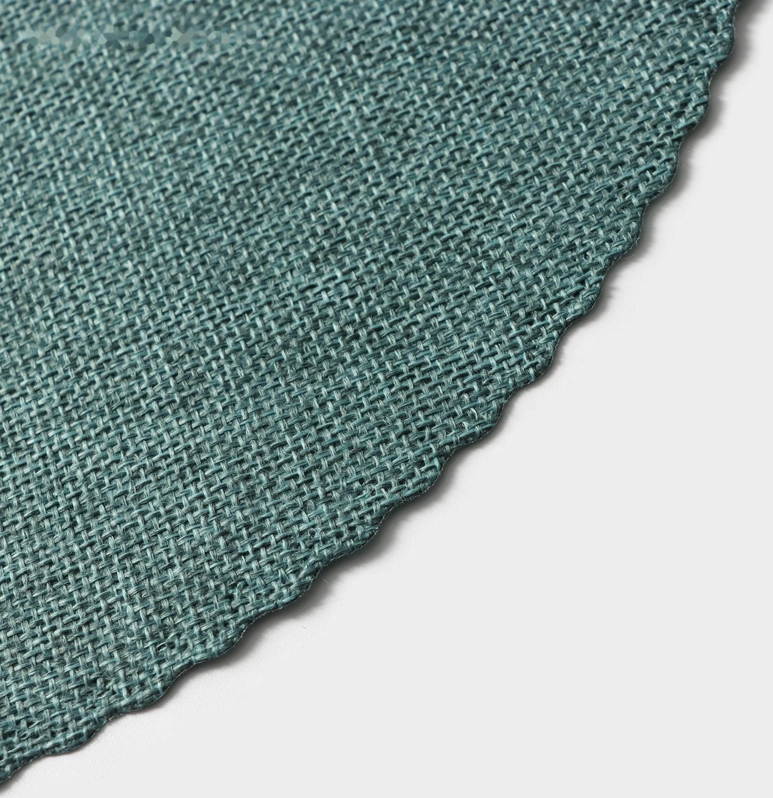 Набор салфеток сервировочных Доляна Coffee, 4 шт, d=37 см, цвет бирюзовый