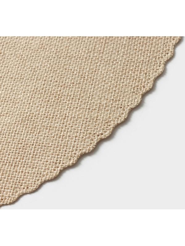 Набор салфеток сервировочных Доляна Coffee, 4 шт, d=37 см, цвет бежевый