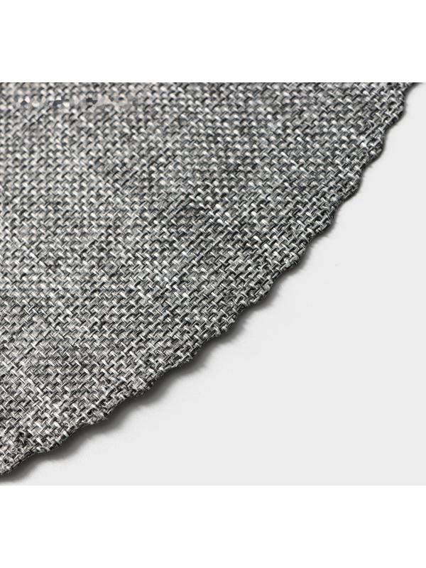 Набор салфеток сервировочных Доляна Coffee, 4 шт, d=37 см, цвет серый