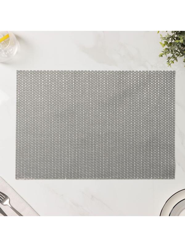 Набор салфеток сервировочных Доляна Star, 4 шт, 45×30 см, цвет серый