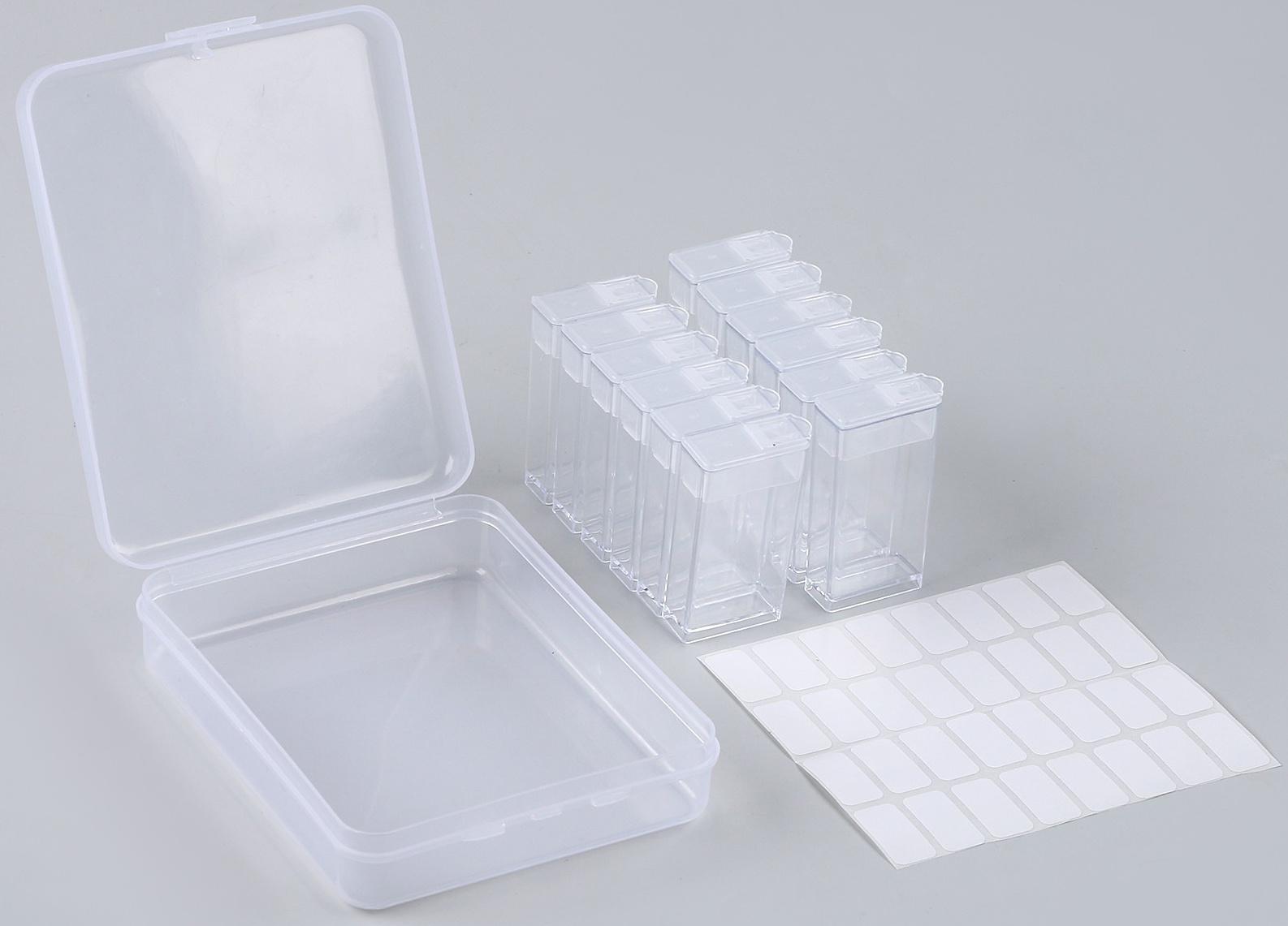 Органайзер для хранения страз алмазной мозаики, 12 секций