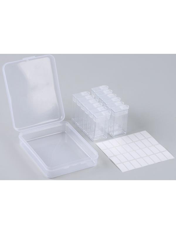 Органайзер для хранения страз алмазной мозаики, 12 секций
