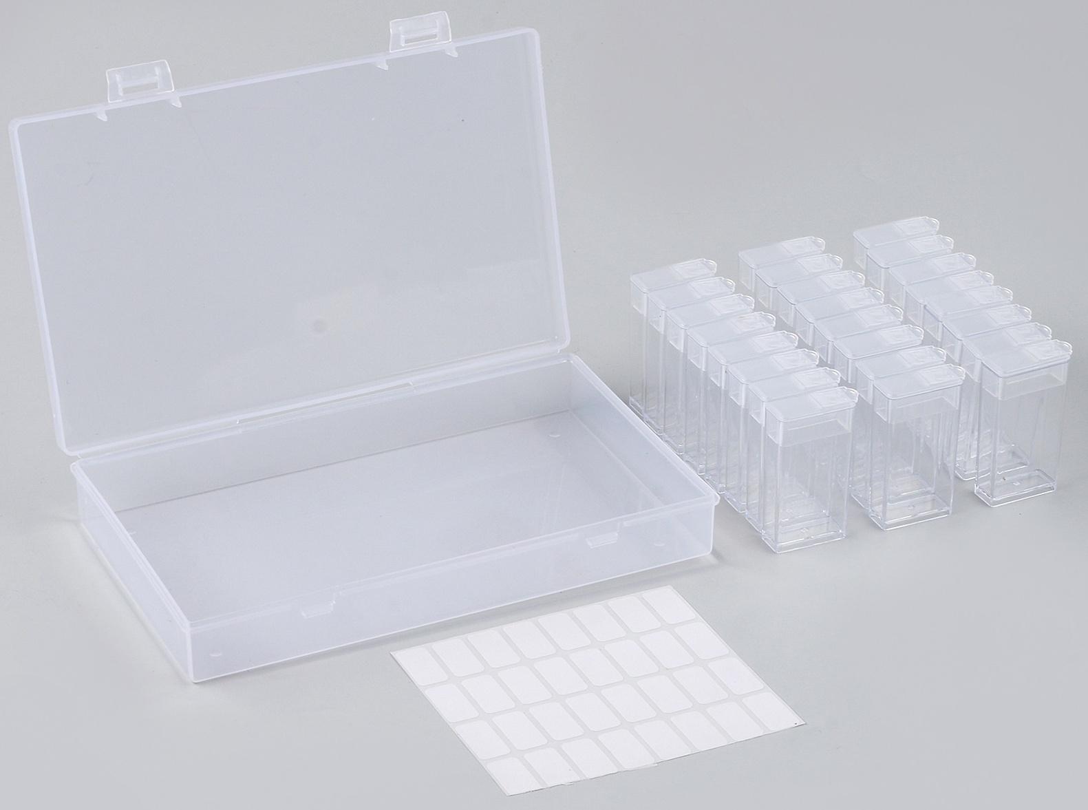 Органайзер для хранения страз алмазной мозаики, 24 секции