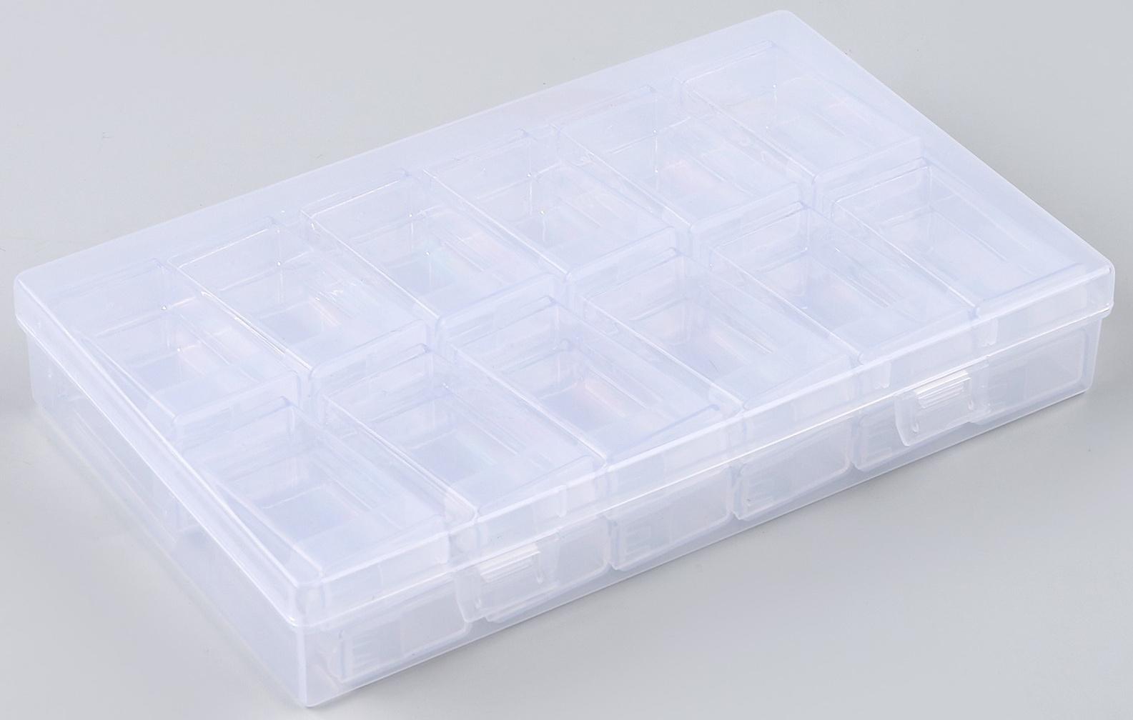 Органайзер для хранения страз алмазной мозаики, 24 секции