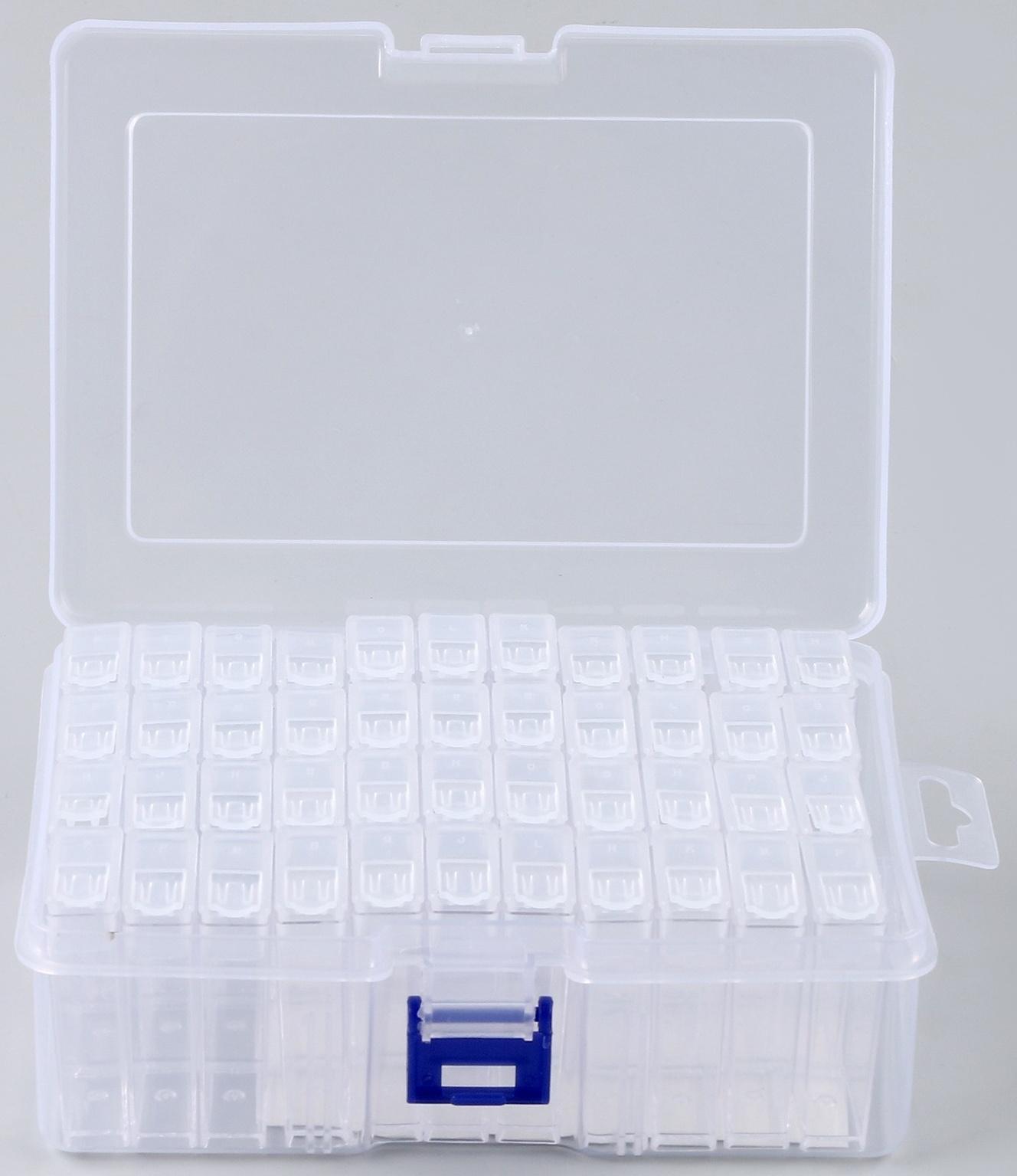 Органайзер для хранения страз алмазной мозаики, 44 секции