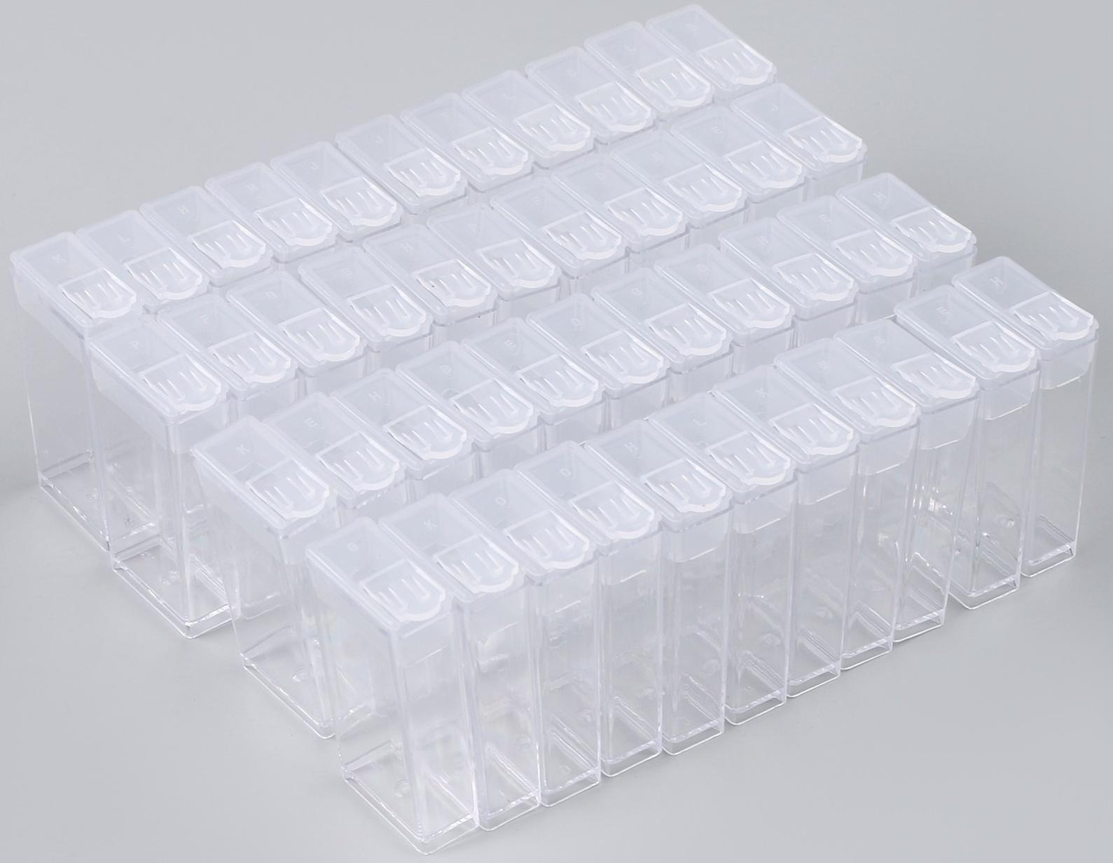 Органайзер для хранения страз алмазной мозаики, 44 секции