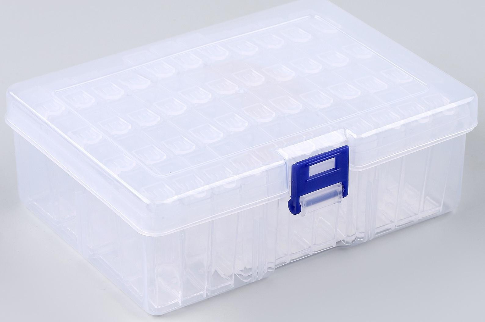 Органайзер для хранения страз алмазной мозаики, 44 секции