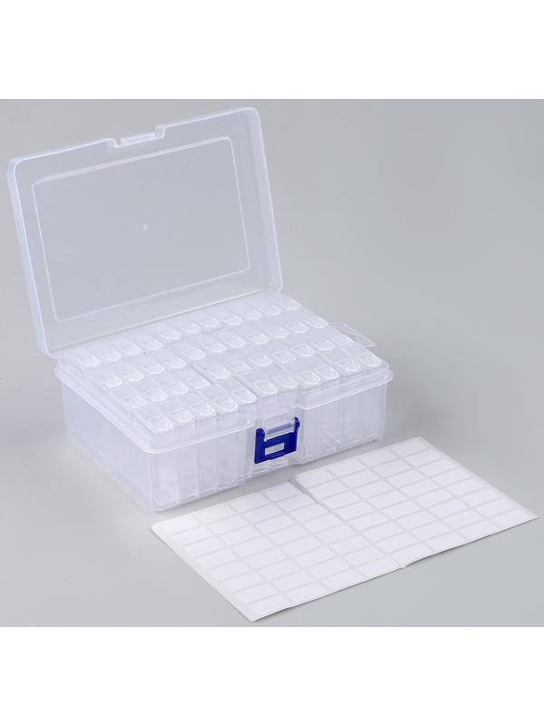 Органайзер для хранения страз алмазной мозаики, 44 секции