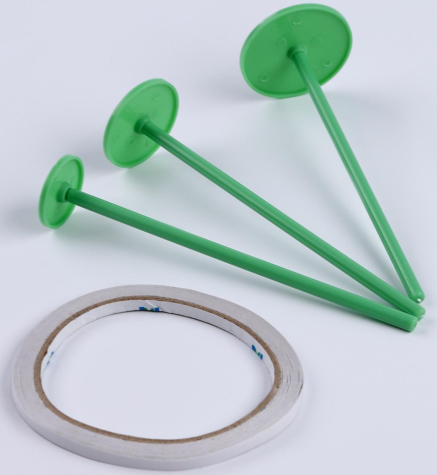 Стилус-колесо для алмазной мозаики, набор 3 шт, ножки 3 шт, клейкая лента