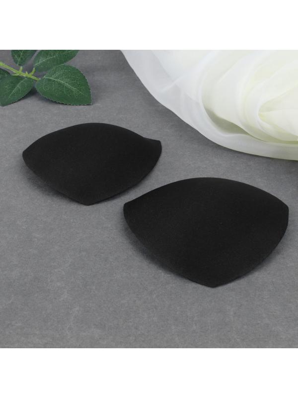 Чашки для бюстгальтера «Треугольник», 70-75 р-р, пара, цвет чёрный