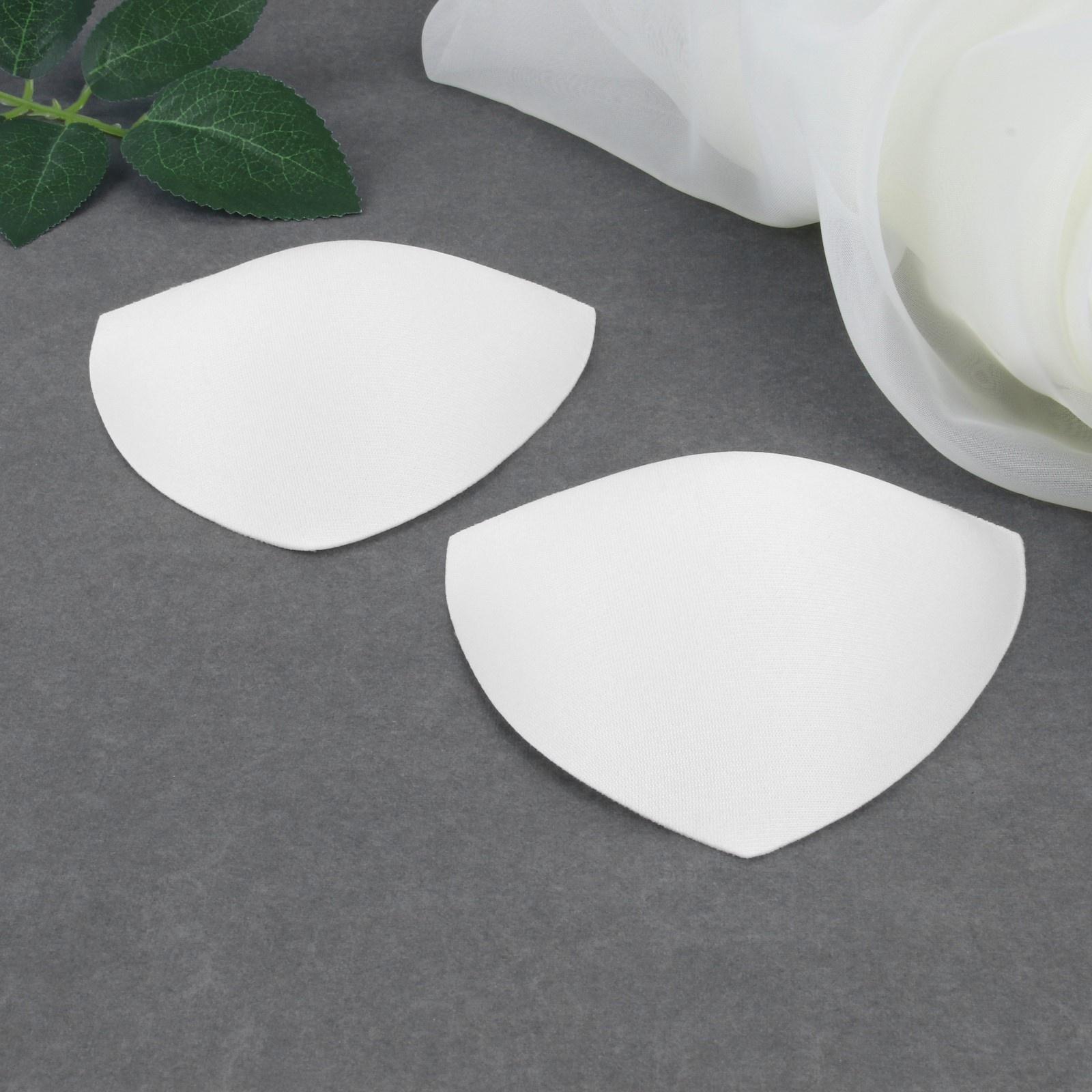 Чашки для бюстгальтера «Треугольник», 70-75 р-р, пара, цвет белый