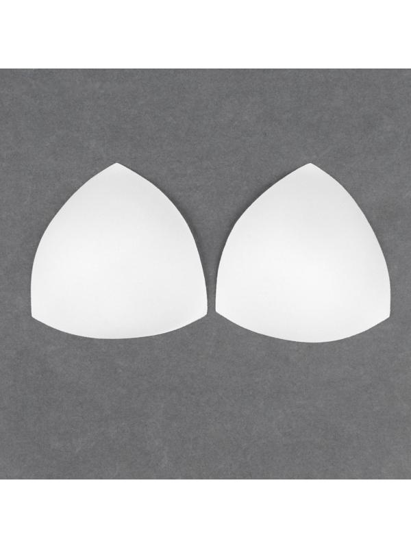 Чашки для бюстгальтера «Треугольник», 70-75 р-р, пара, цвет белый
