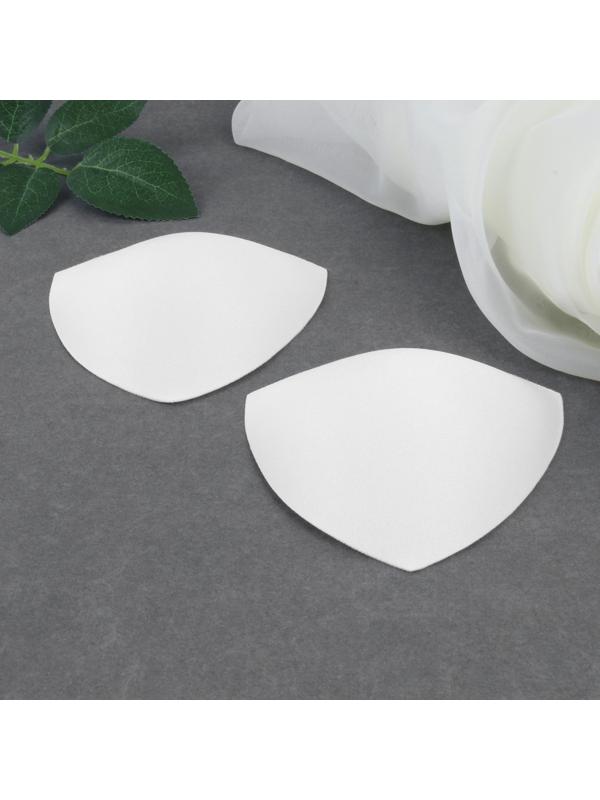 Чашки для бюстгальтера «Треугольник», 70-75 р-р, пара, цвет белый