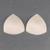 Чашки для бюстгальтера «Треугольник», 70-75 р-р, пара, цвет бежевый