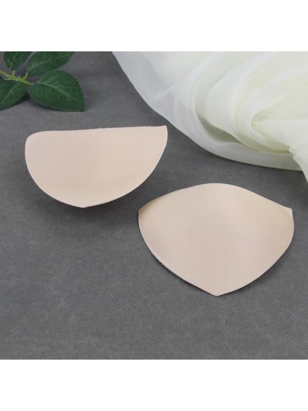 Чашки для бюстгальтера «Треугольник», 70-75 р-р, пара, цвет бежевый