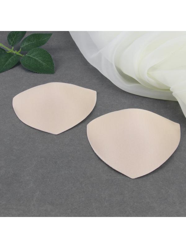 Чашки для бюстгальтера «Треугольник», 70-75 р-р, пара, цвет бежевый