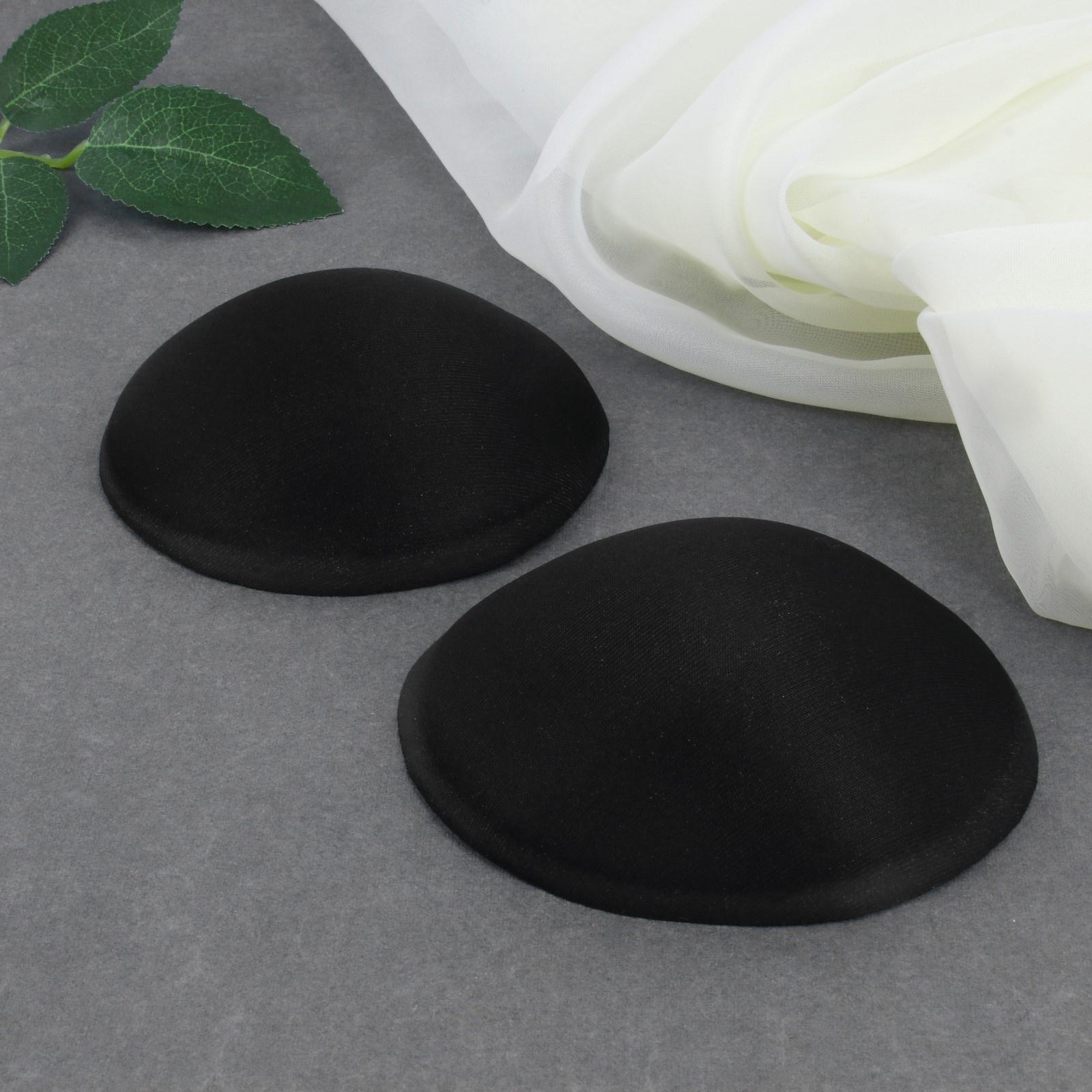 Чашки для бюстгальтера «Круг», L (48), d = 14,5 см, пара, цвет чёрный