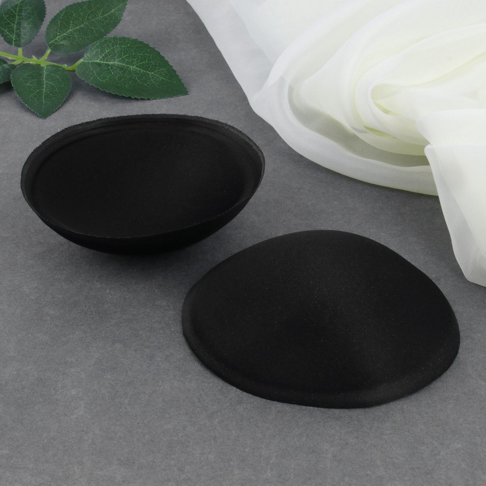 Чашки для бюстгальтера «Круг», L (48), d = 14,5 см, пара, цвет чёрный