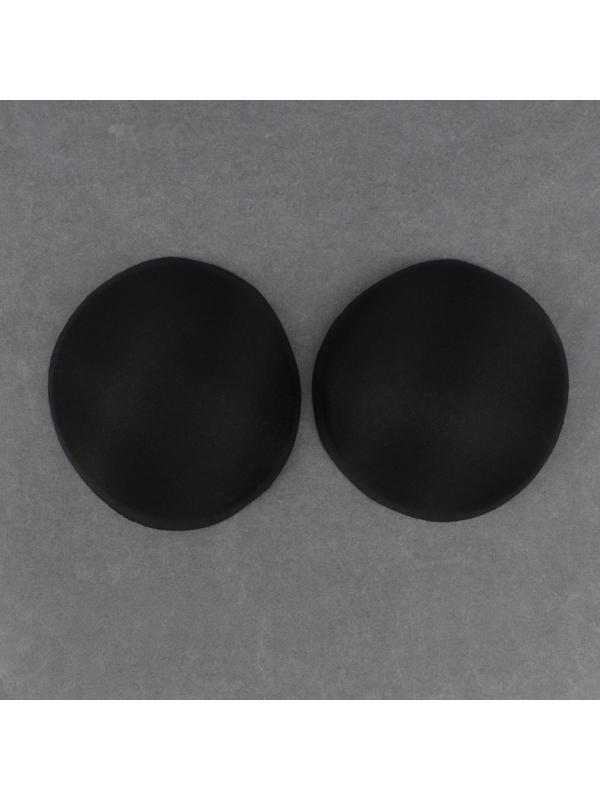 Чашки для бюстгальтера «Круг», L (48), d = 14,5 см, пара, цвет чёрный