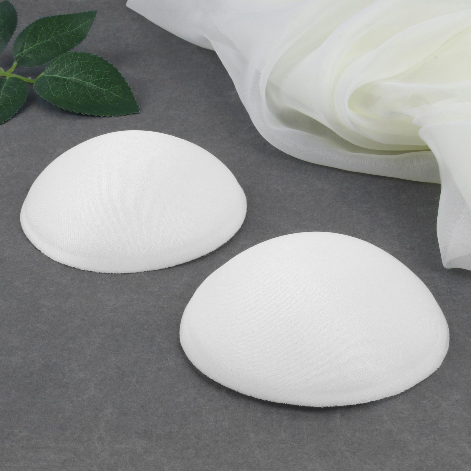 Чашки для бюстгальтера «Круг», L (48), d = 14,5 см, пара, цвет белый