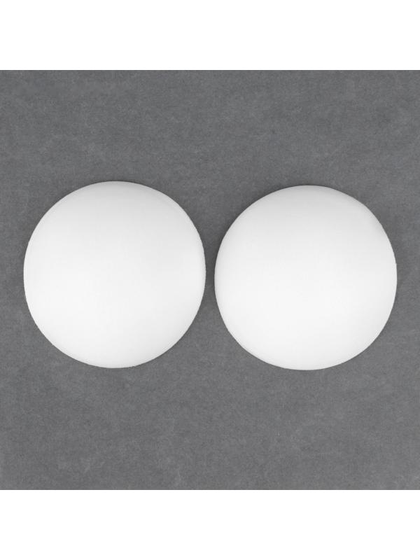 Чашки для бюстгальтера «Круг», L (48), d = 14,5 см, пара, цвет белый